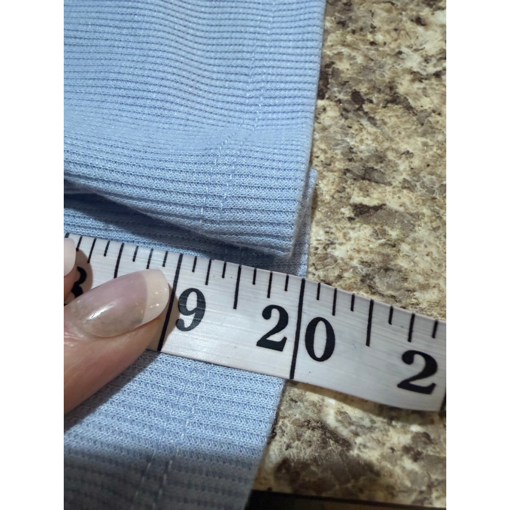 Women's Hippie Rose Blue Ribbed Tank Top M - Picture 5 of 10